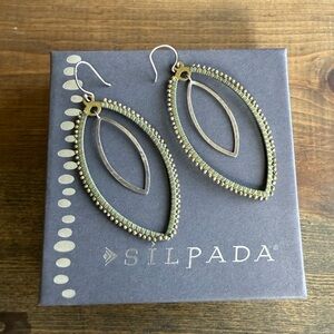 Silpada Sterling Silver & Brass Earrings